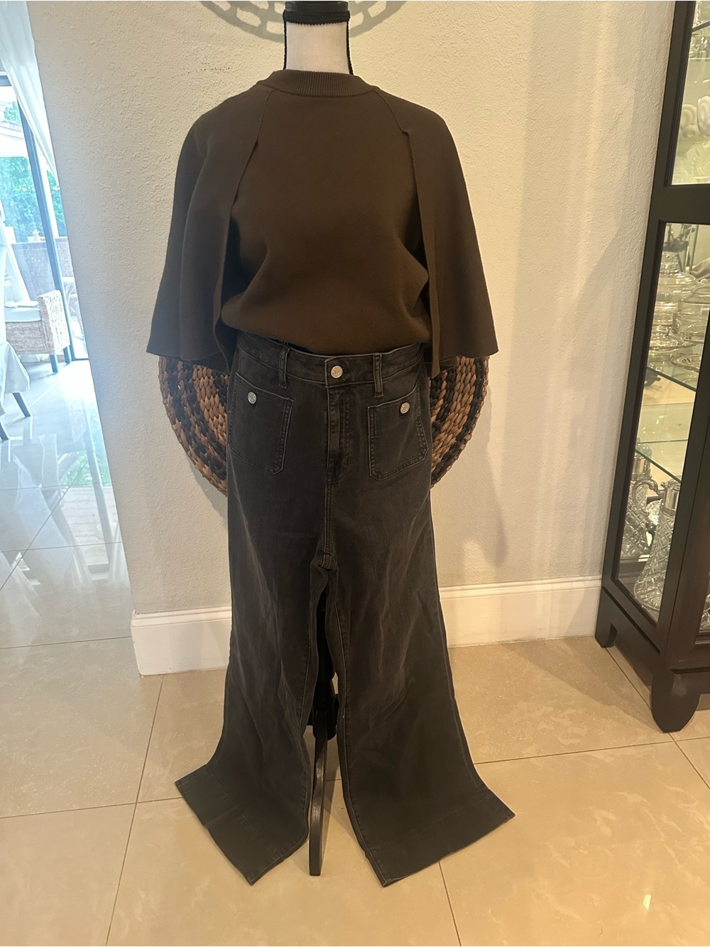 J. Crew High-rise Sailor denim trouser in 1996 semi-stretch  sz 29/8